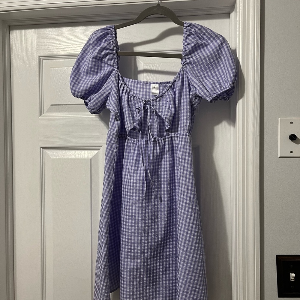 Purple Gingham Dress